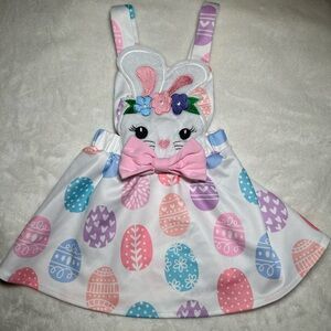 Easter Bunny Dress for Kids - Pink, Blue, Purple